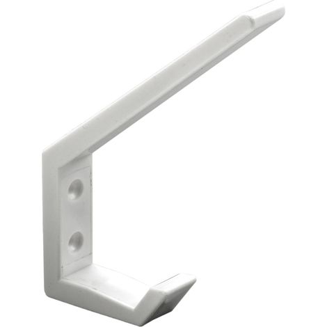 Hettich Hut- & Mantelhaken 13,5 x 1,8 x 9,0 cm Kunststoff weiß - 1 Stück Haken