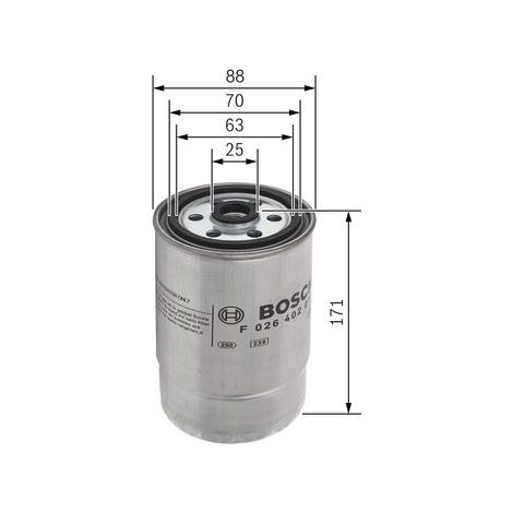 Kit de remplacement du filtre à carburant - F026402013 - BOSCH (1/5)