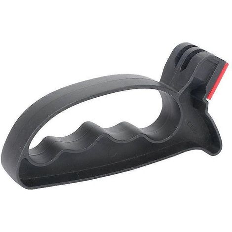 Aiguiseur de couteaux manuel 2 en 1 pour couteaux de cuisine, ciseaux de cuisine et autres outils de cuisine (1/4)