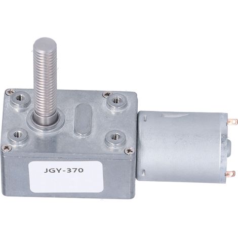 Moteur à vis sans fin silencieux robuste antiusure anticorrosion conductivité thermique haute réducteur lent 8mm DC 6V 66 tr/min (1/5)