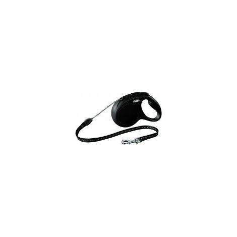 Flexi Classic Cord Black 5m - med - 144327