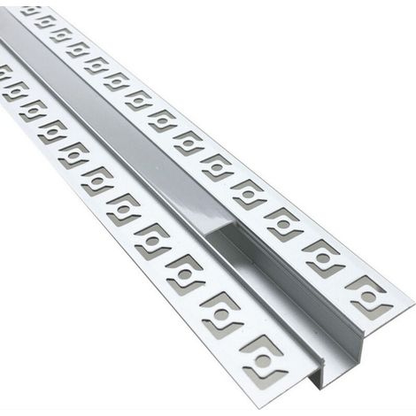 Profilo Alluminio a Incasso Canalina Modellabile Modulo 1,2cm Striscia Led Barra (1/5)