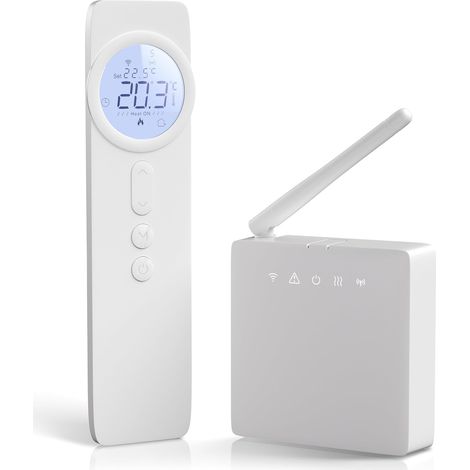 Thermostat de Chaudière WiFi Programmable à Piles Compatible Smart Life Tuya Alexa Google Assistant (1/5)