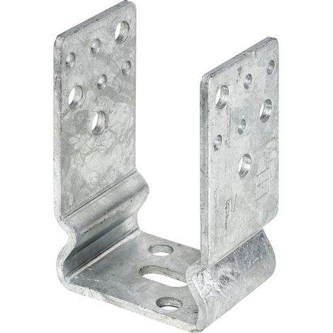 Vormann Schwere Stützenschuhe feuerverzinkt 81 x 60 x 125 mm Pfostenträger (1/2)
