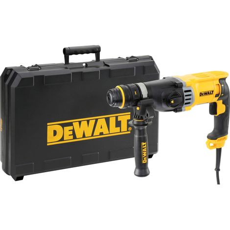 Perforateur SDS-PLUS 3J - Marteau Perforateur Puissant à 3 Modes avec Coffret de Transport - Cap. de perçage max. béton/métal/bois 26/13/30mm - Vitesse 0-1450tr/min - 900W 6 - D25144K-QS (1/4)