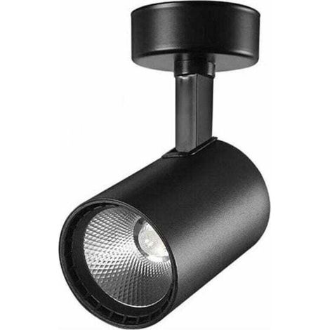 Spot de plafond, spot d'intérieur, orientable, réglable, noir mat.