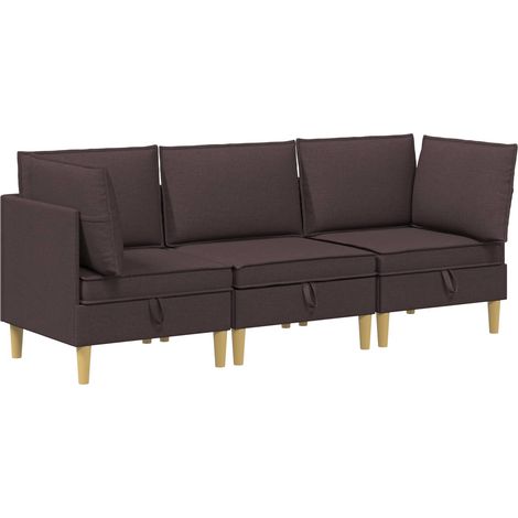 Set di divani modulari con spazio di archiviazione 3 pz vidaXL (1/5)