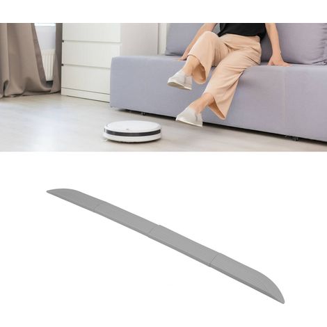 Tira de umbral para puertas, para montaje en robots aspiradores y sillas de ruedas, juego de 4 piezas de goma resistente, 68,6 cm (1/5)
