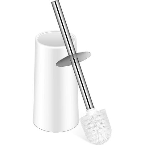 Accessoire de salle de bain, brosse et support pour cuvette de toilette, couvercle en acier inoxydable (1/4)