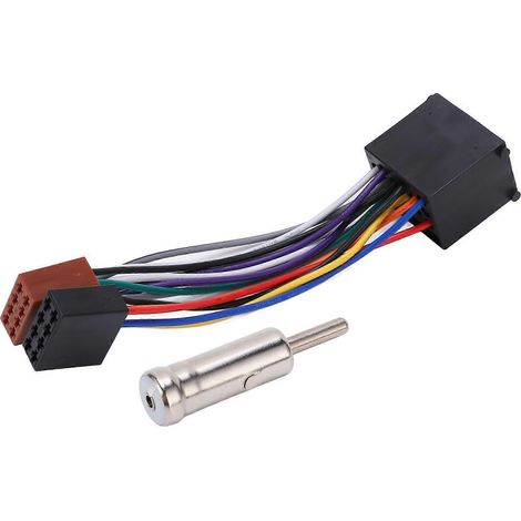 Adaptateur de faisceau de câblage de radio stéréo sans fil de remplacement pour prise ISO compatible avec les modèles BMW Série 3 E36 E46 (2005 et antérieurs). (1/5)