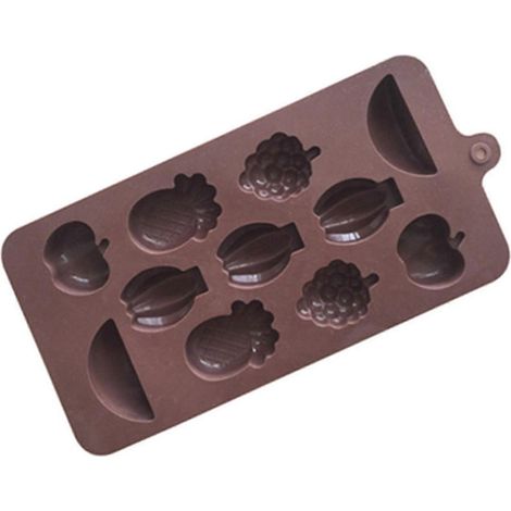 Moule en silicone 3D en forme de petits fruits pour biscuits, cupcakes et chocolats. (1/5)