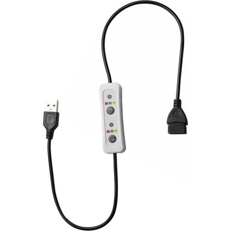 Câble d'extension USB de 60 cm avec minuterie, 5 V 2 A (1/5)