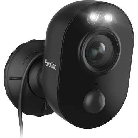 Reolink 1080P Caméra Surveillance 2,4GHz WiFi Extérieure, Projecteur LED, Sirène, Alerte de Mouvement PIR, Audio Bidirectionnelle, Imperméable, Stockage Cloud et Local, Noir (1/5)