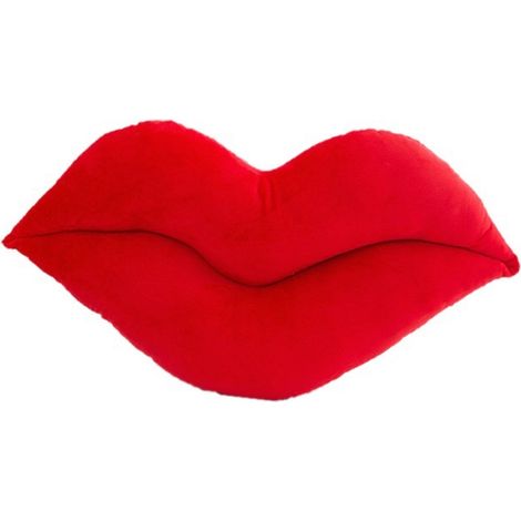 1 Coussin décoratif,lèvres 3D,velours doux,polyester hypoallergénique,salon chambre voiture (1/5)