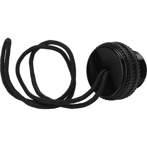 Bouchon de sécurité pour valve DIN de bouteille de plongée avec attache - Noir (1/5)