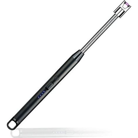 Allume Bougie Electrique, USB Rechargeable Briquet Electrique Briquet Arc Électronique avec Flexible 360º Coupe-Vent noir d'affaires (1/5)