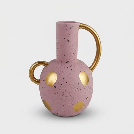 Petit vase décoratif en céramique Pink&Cozy (1/2)