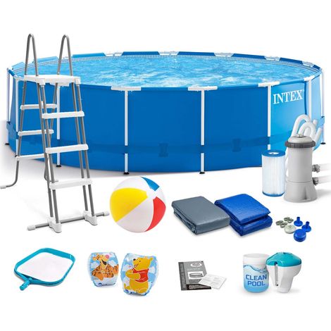 Piscine de jardin tubulaire 457 x 122 cm 17 pouces INTEX 28242 (1/5)