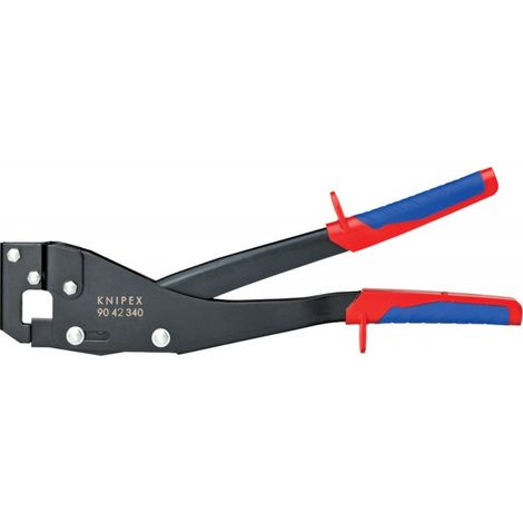 KNIPEX 90 42 340 EAN Punzonatrice per profili di lamiera con manici multicomponente brunita 340 mm