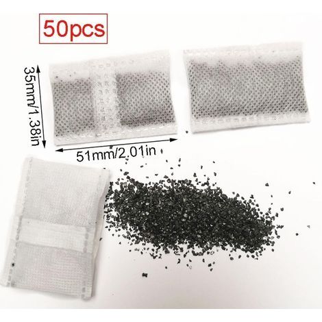 50 pièces Filtres à charbon actif,Filtre à eau distillateur à charbon actif,Filtre à charbon pour distillateur d'eau,Filtre à Charbon Actif non tissé,adaptées à la filtration de l'eau et aux appareils (1/4)