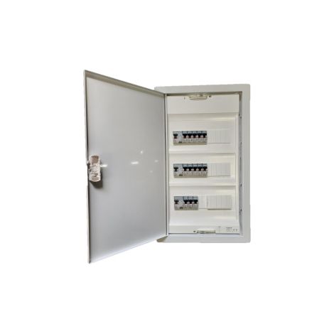 Legrand - Tableau u00e9lectrique encastru00e9 pru00e9-u00e9quipu00e9 pour T3 - 13 modules - 3 Rangu00e9es - AUTO - Ru00e9f: LEGTABLEAUT3E (1/5)