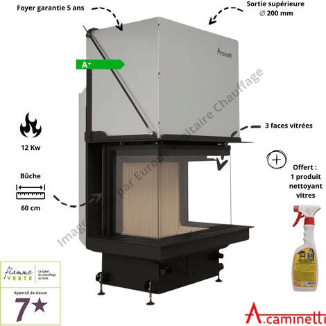 Foyer bois Crystal 70 Premium A.Caminetti (1/3)