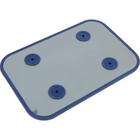 Repose-fer en métal recouvert de silicone, résistant à la chaleur, support antidérapant pour fer à repasser vapeur, support stable avec bords surélevés pour un repassage sûr, 22 x 15 cm (1/5)