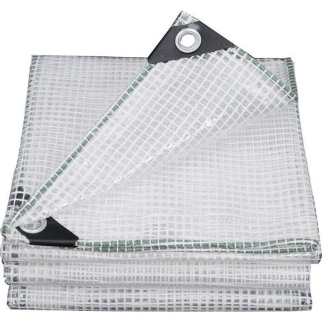 royaluxe -Treillis renforcé 3 x 3 m Robuste et imperméable - bâche transparente (1/3)