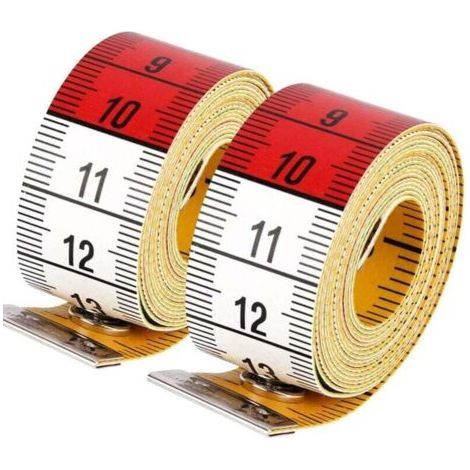 FENOPLASTICA2 PCS Mètres à Ruban pour Couturier double face, Metre de Couturiere Doux 1,5 m 60 Pouce sur Mesure Couturière Tissu Règle (2 Pièces) (1/4)