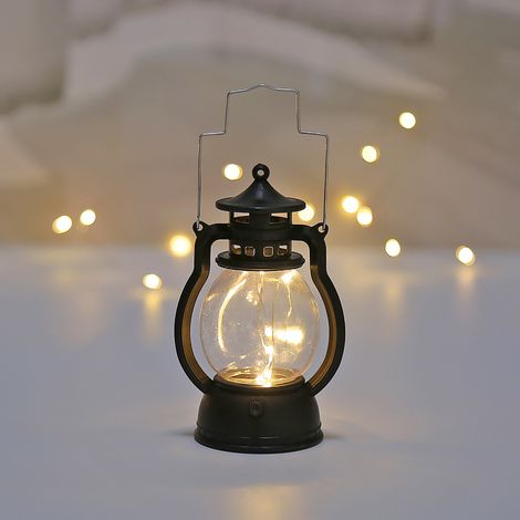 Lámpara miniatura LED decorativa flotante con suspensión – Mini linterna iluminada de plástico – 3 potentes componentes electrónicos – Simulación de luz LED intermitente brillante (1/5)