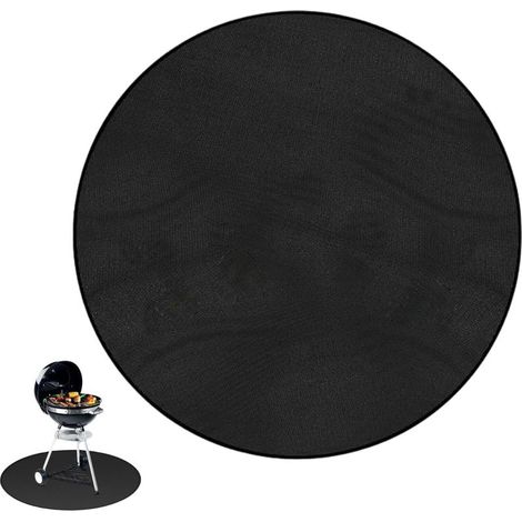 Feuerschale sous Couche Ignifuge Ronde 60 cm, Tapis Protection Chaleur pour Grill et Brasero, Tapis Sol Déperlant pour Terrasse Pelouse et Camping (1/5)