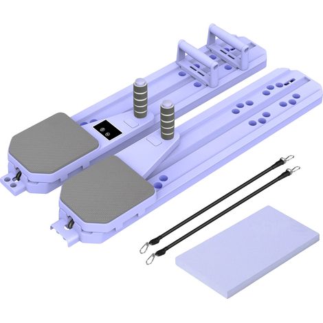 Pilates Reformer, versatilità 8 in 1, design regolabile, VIOLA (1/2)