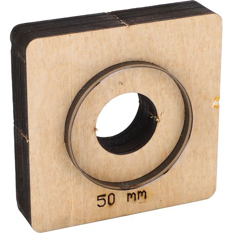 Emporte-pièce rond 50mm pour cuir et plastique - Poinçon de découpe circulaire professionnel (1/5)