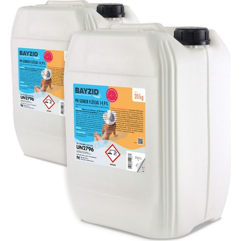 2x 20 kg BAYZID® pH Minus flüssig 14,9%