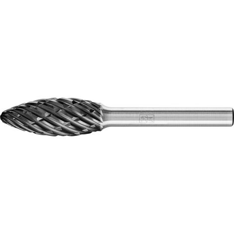 PFERD TOOLS Hartmetall Hochleistungsfrässtift STEEL Flamme B Ø 12x30mm Schaft-Ø 6 mm HICOAT für Stahl (1/4)