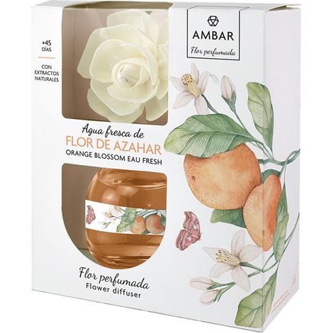 Diffusore deodorante per ambienti ambrato Acqua dolce Fiori d'arancio 60ml