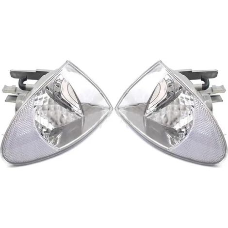 Phare Avant Clignotant Pour BMW Série 3 E46 Berline 1999 2000 2001, Boîtier Antibrouillard Clignotant Sans Ampoule, Phare Avant, Lampe D'angle Automobile Feux Avants(A)
