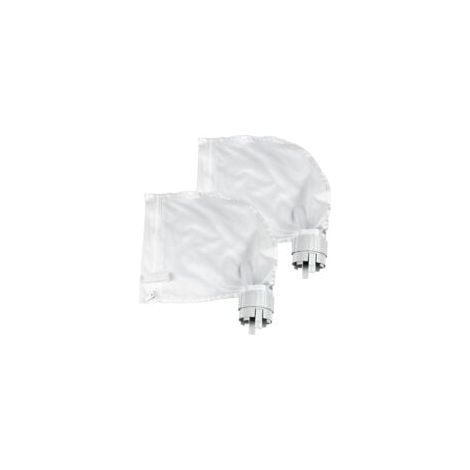 Lot de 2 Sacs Filtrants pour Nettoyeur de Piscine Convient pour Polaris360 et 380 Nettoyeur de Piscine Design Zippé et Réglable en Blanc--TRIMEC (1/4)