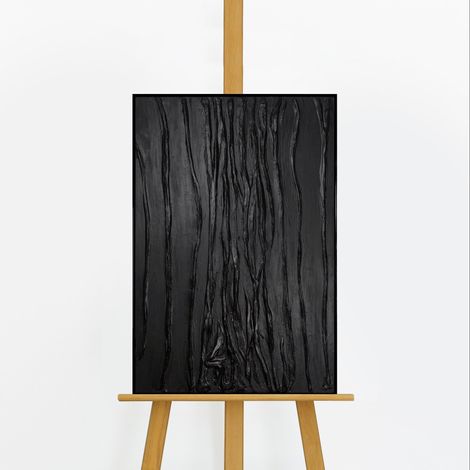 Gemälde Samt Rahmen Schwarz 60x40 cm (1/4)