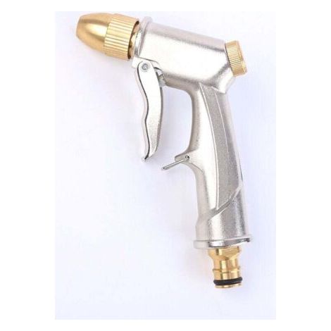 Pistolet d'arrosage pour Tuyau d'arrosage à Haute Pression avec,Pistolet d'arrosage avec Buse en Laiton Réglable de Jet à Pulvérisation pour Le Lavage/Pelouses et du Jardin