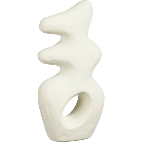 Mica Deko Skulptur Parma Keramik 13,5 x 6,5 x 28 cm white Dekofigur