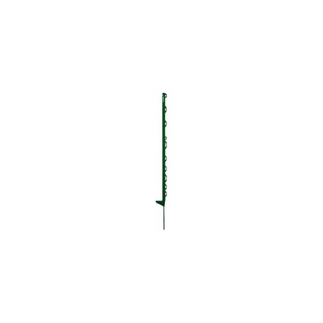 Lot de 10 piquets verts 115 cm en polypropylène – Pointe en acier galvanisé 9 mm – Traitement anti-UV 3 ans – 11 œillets