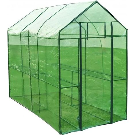Serra da giardino 190 cm verde plastica giardinaggio 1602008/2