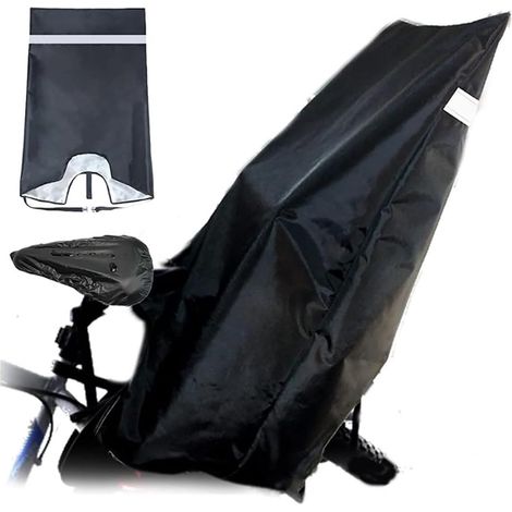 Housse de pluie pour selle de vélo - avec bandes réfléchissantes - 420D - 85 x 65 x 55 cm-AquaForge (1/5)
