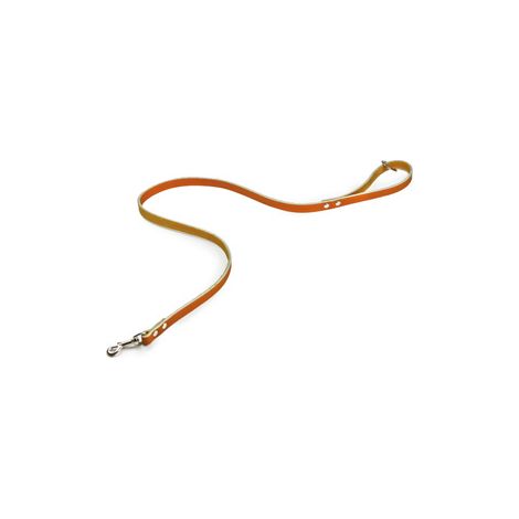 Utilia Pet GUINZAGLIO IN CUOIO DI BUFALO cm. 110x1,5 col. Arancione 6 PZ