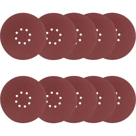 Schleifscheibe 225mm P120 10x Klett Schleifscheiben Stahl Metall Kunststoff Holz (1/2)