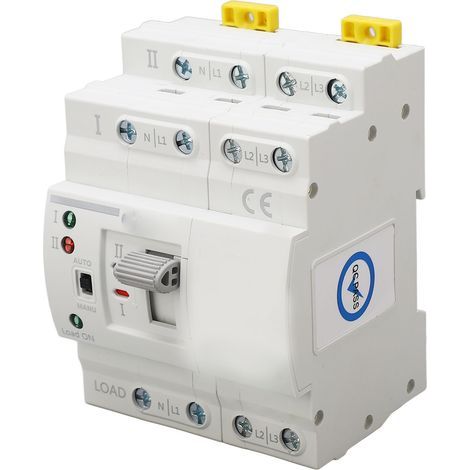 Commutateur de transfert automatique à double puissance 4P 63A, réponse rapide, PC ATS, changement 220VAC (1/5)