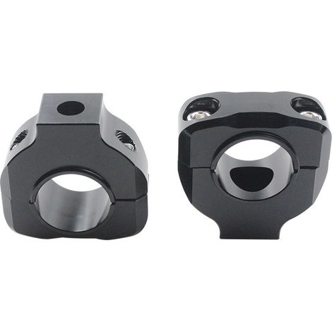 Universal CNC aluminum alloy handlebar adapter for motorcycles, 28 mm diameter, with embossing. (1/3)