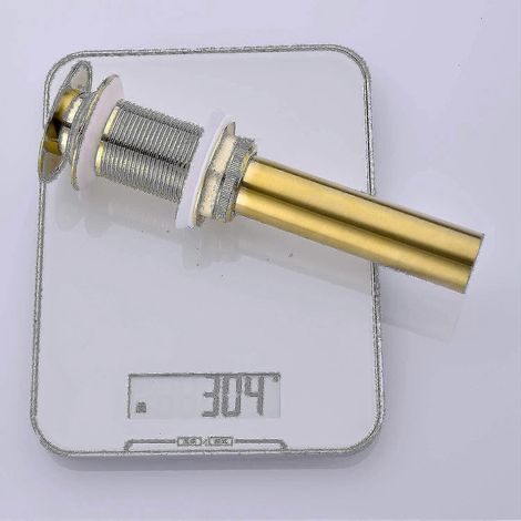 Bouchon de robinet de vidange escamotable pour lavabo sans trop-plein (1/5)