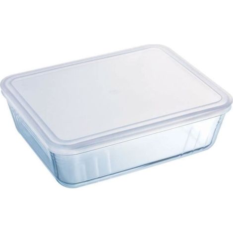 PYREX - 242P000/7046 - Plat rectangulaire avec couvercle - 22cm 17 cm - Pyrex Cook & Freeze (1/5)